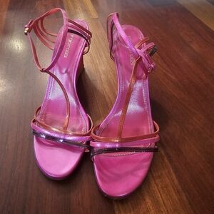 Sergio Rossi Pink Strappy Sandals